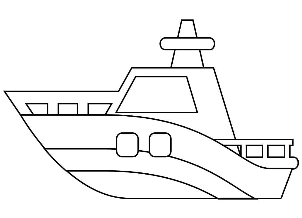 Desenho deBelo Barco para colorir