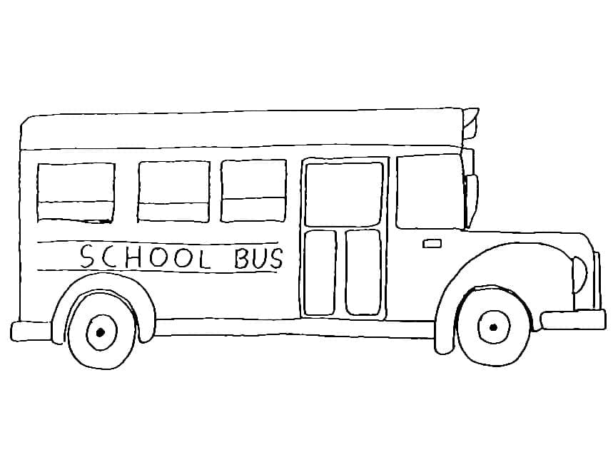 Desenho deBelo Ônibus Escolar para colorir