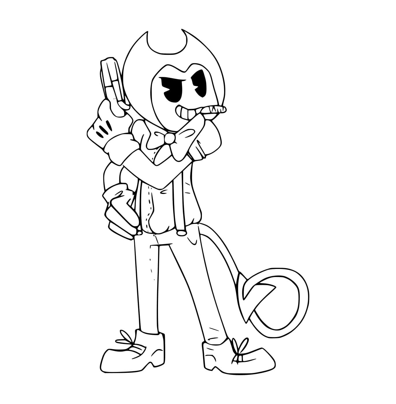 Desenho deBendy De Cuphead para colorir