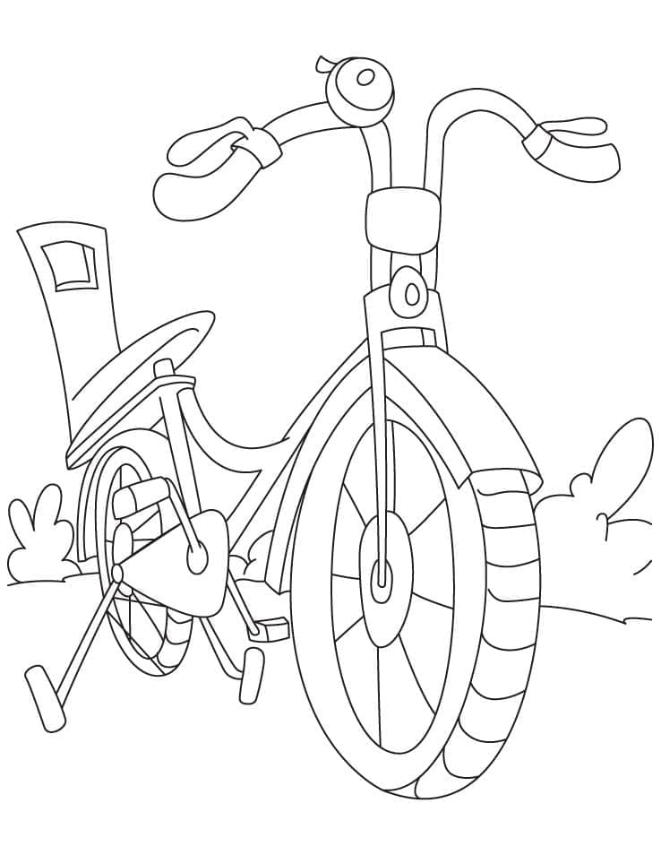 Desenho deBicicleta Básica para colorir