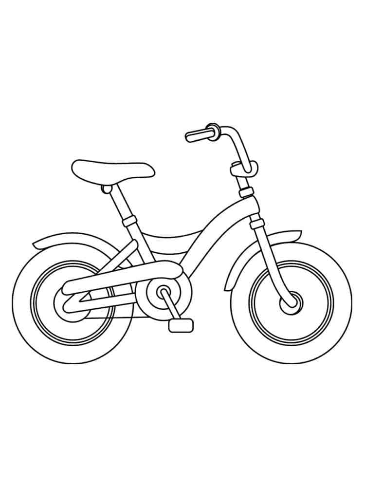 Desenho deBicicleta Fofa para colorir