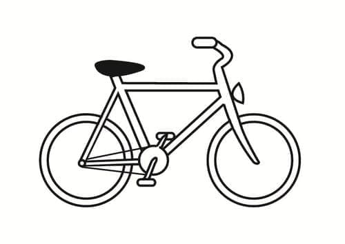 Desenho deBicicleta Para Crianças para colorir