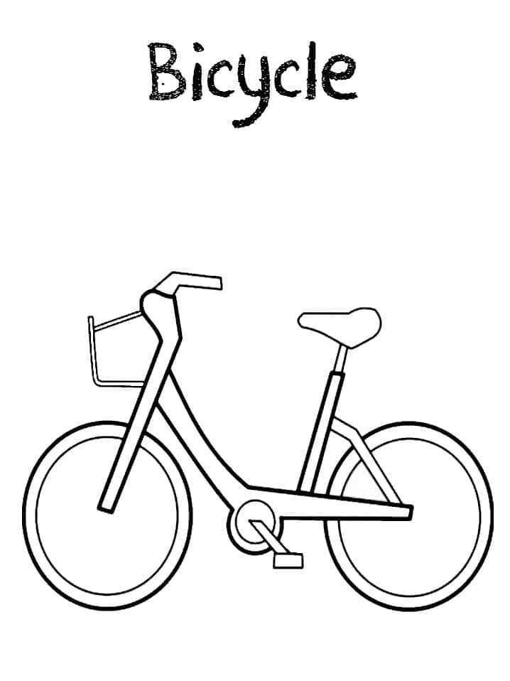 Desenho deBicicleta Para Meninas para colorir