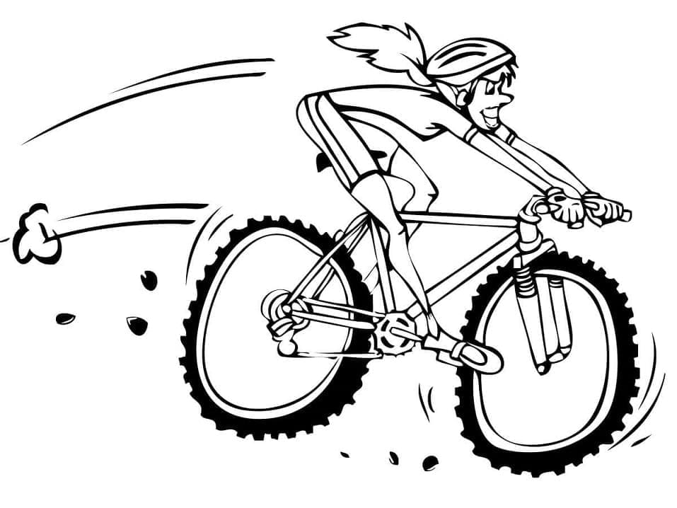 Desenho deBicicleta de Montanha para colorir