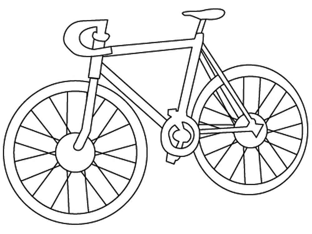 Desenho deBicicleta de Turismo para colorir