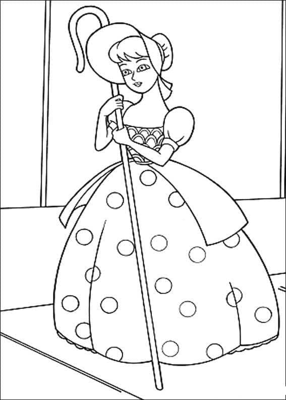 Desenho deBo Peep de Toy Story para colorir