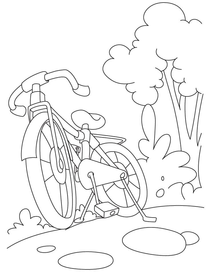 Desenho deBoa Bicicleta para colorir