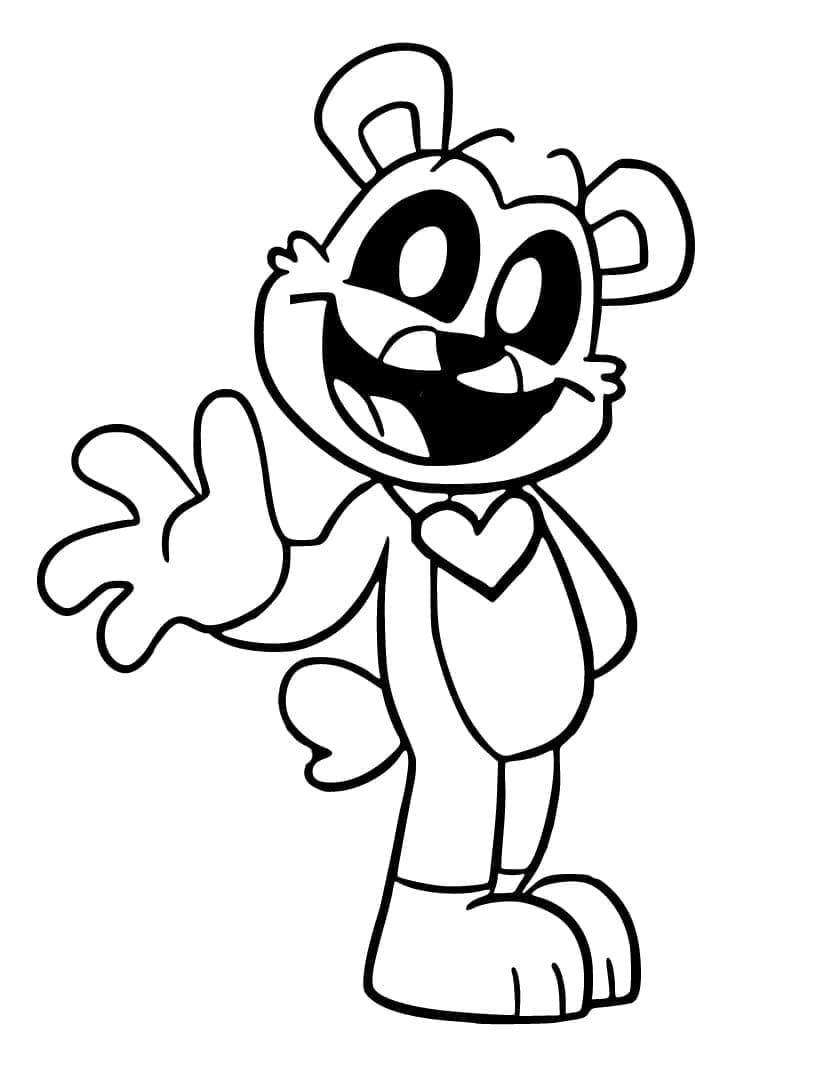 Desenho deBobby BearHug Amigável para colorir