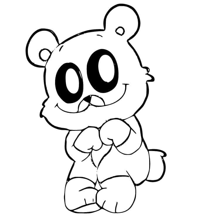 Desenho deBobby BearHug Grátis Para Crianças para colorir