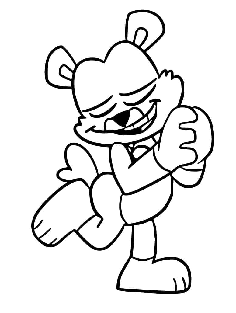 Desenho deBobby BearHug Para Crianças para colorir