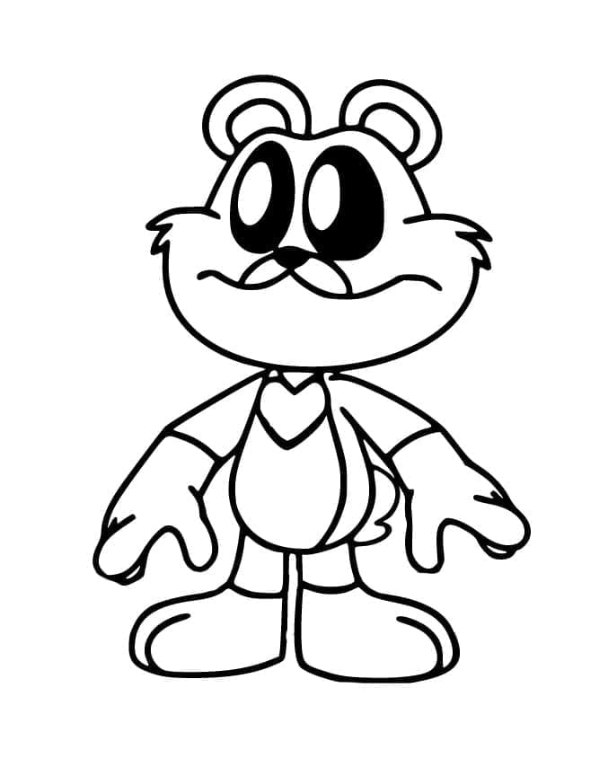 Desenho deBobby BearHug Poppy Playtime para colorir