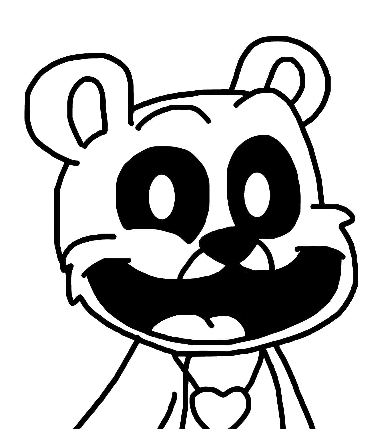 Desenho deBobby BearHug de Desenho Animado para colorir