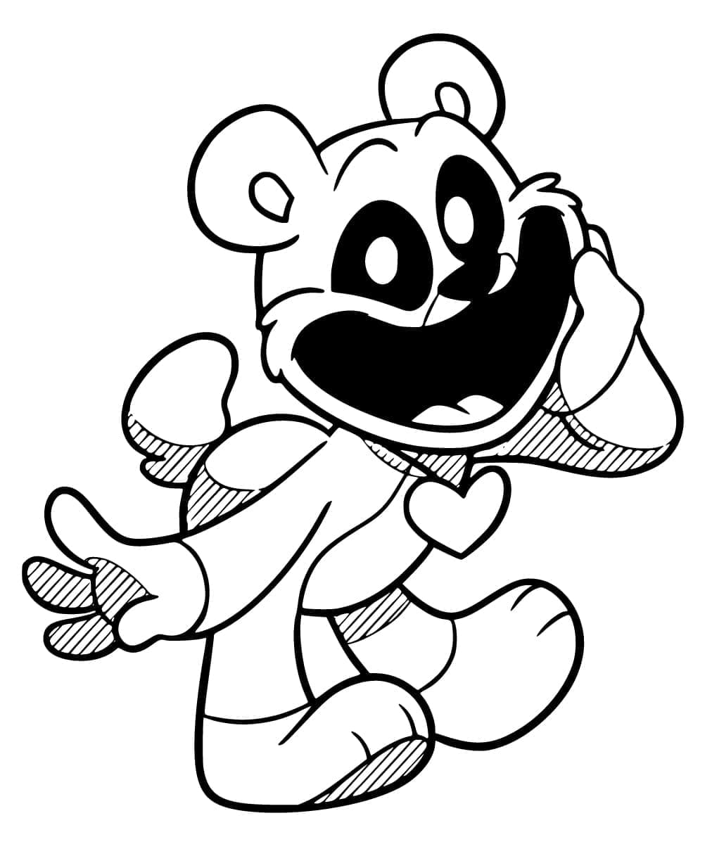 Desenho deBobby BearHug de Smiling Critters para colorir