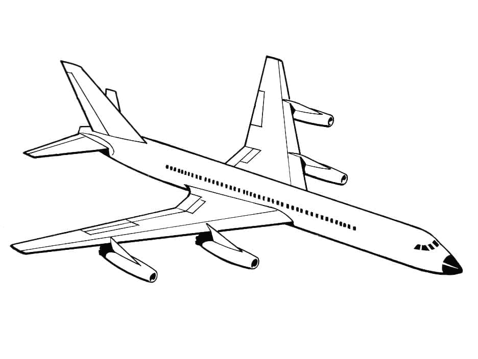 Desenho deBom Avião para colorir