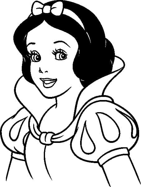 Desenho deBranca de Neve Bonita para colorir