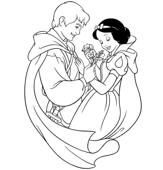 Desenho deBranca de Neve Disney para colorir