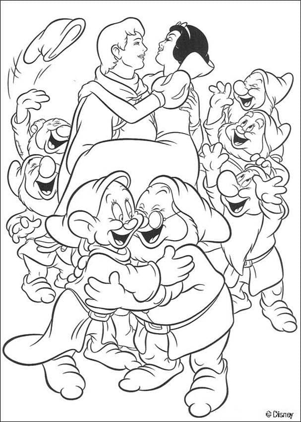 Desenho deBranca de Neve Grátis Para Crianças para colorir