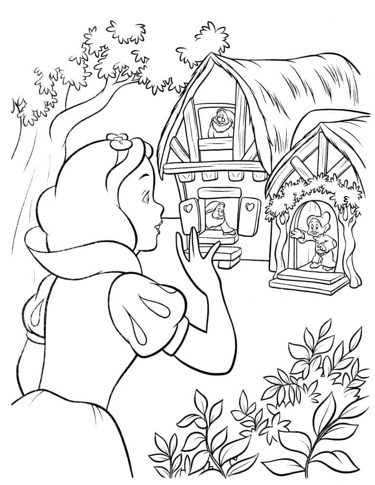 Desenho deBranca de Neve de Disney para colorir