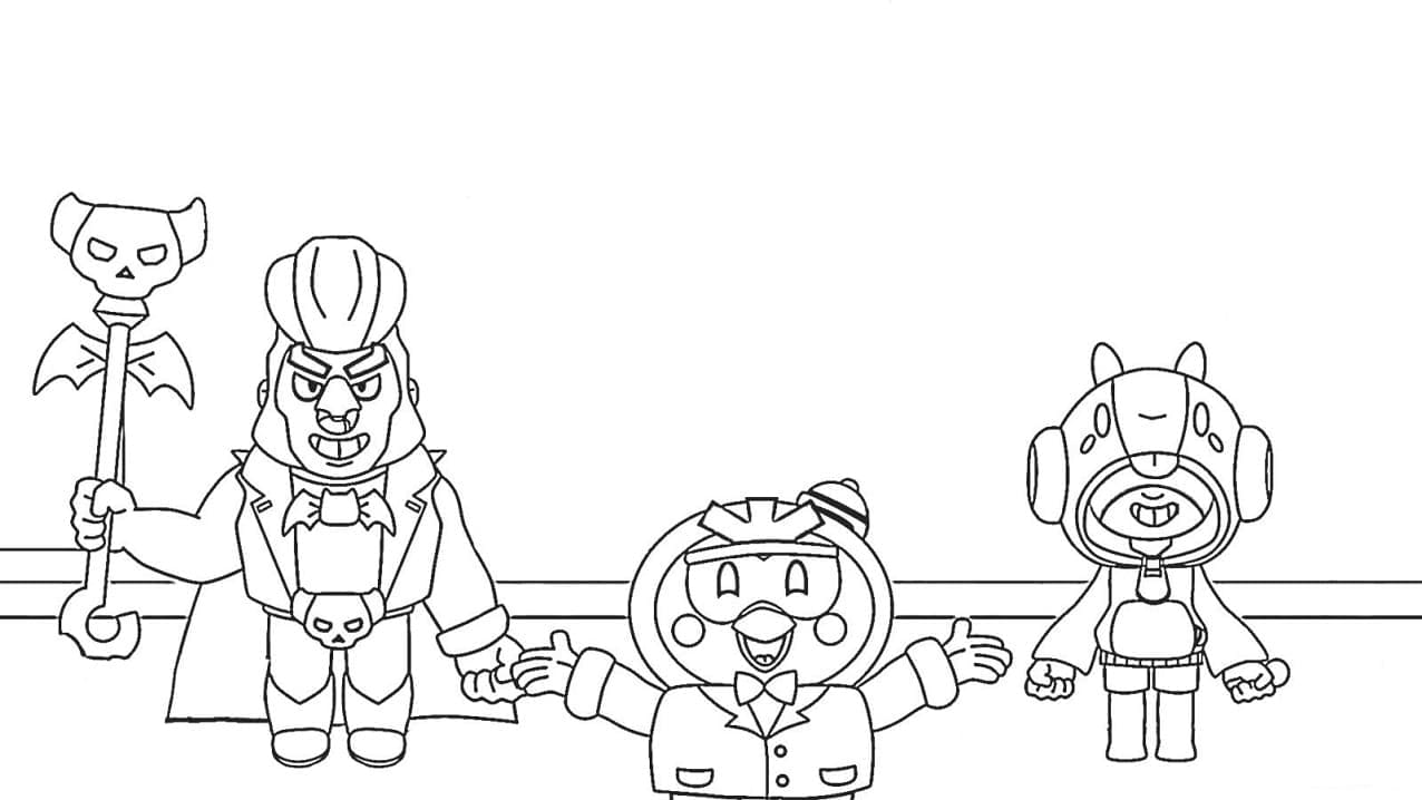 Desenho deBrawl Stars Jogo para colorir