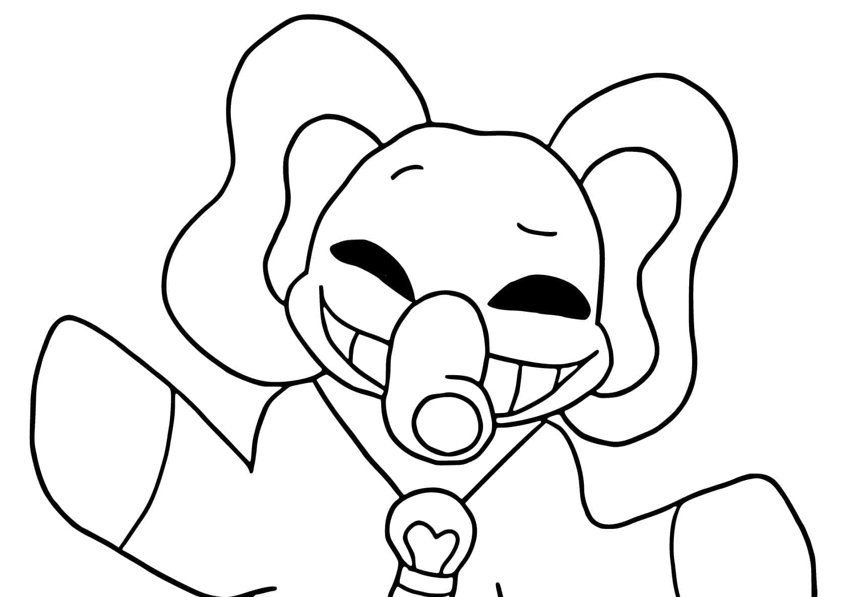 Desenho deBubba Bubbaphant Para Crianças de 4 Anos para colorir