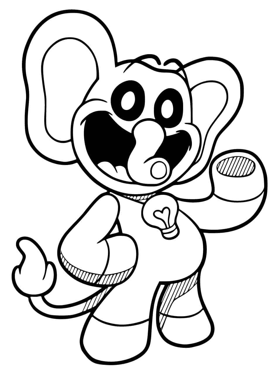 Desenho deBubba Bubbaphant de Smiling Critters para colorir