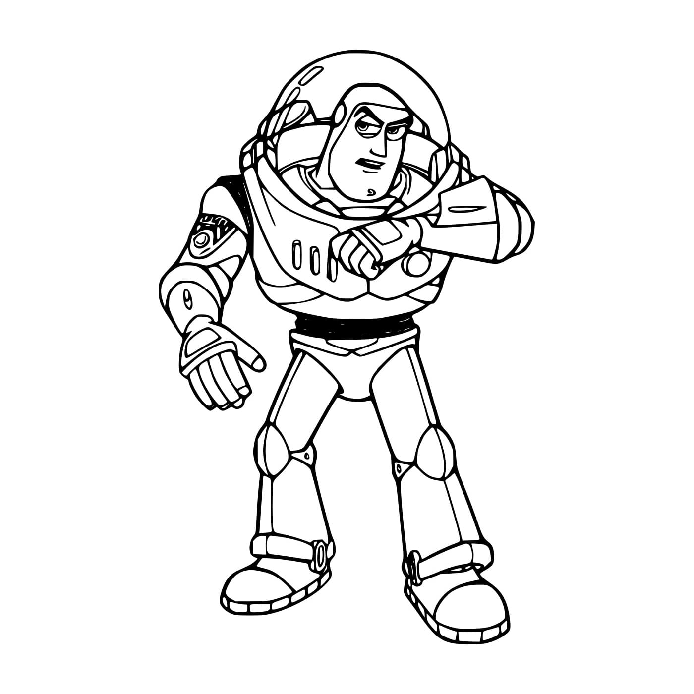 Desenho deBuzz Lightyear Falando para colorir