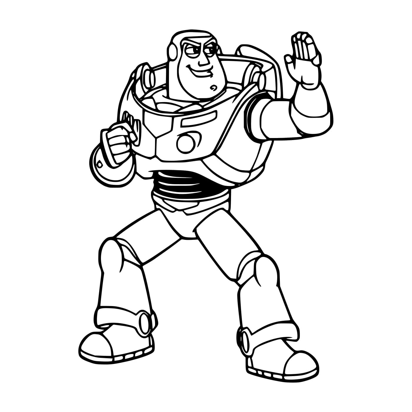 Desenho deBuzz Lightyear Se Prepara Para Lutar para colorir