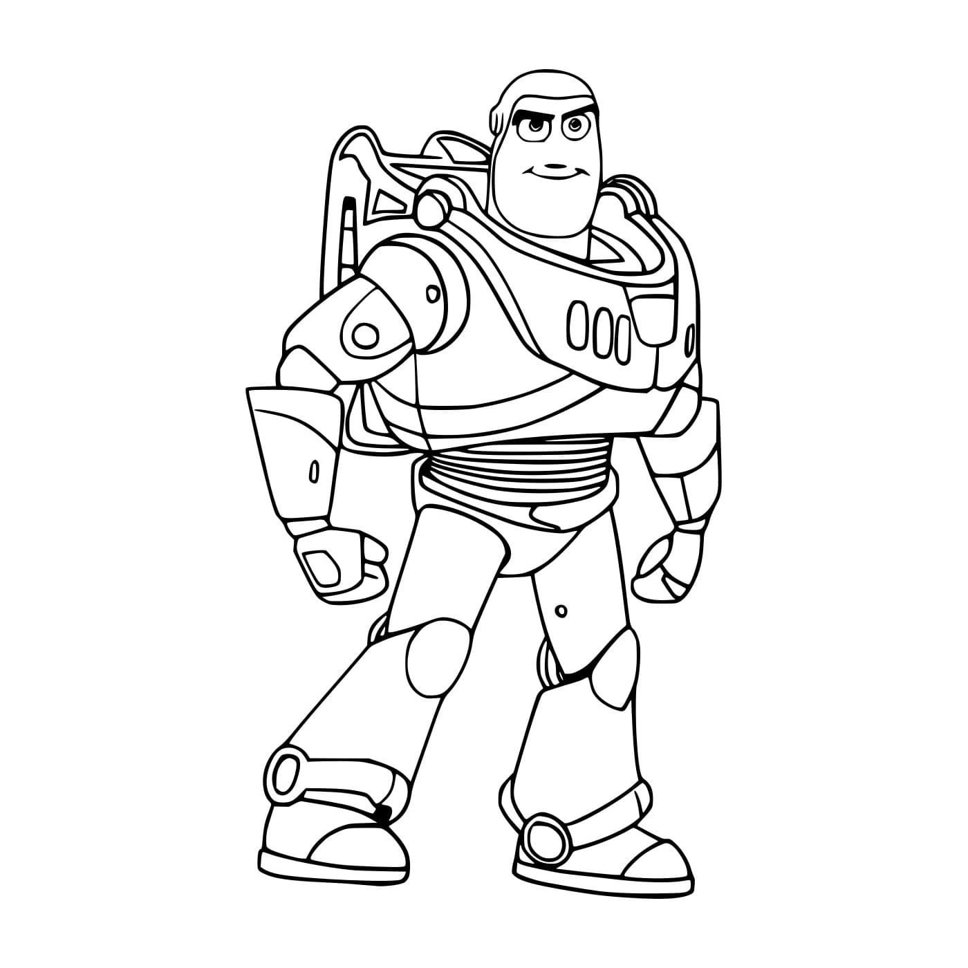 Desenho deBuzz Lightyear Sorrindo para colorir