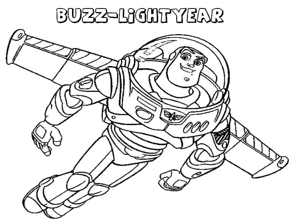 Desenho deBuzz Lightyear Toy Story para colorir