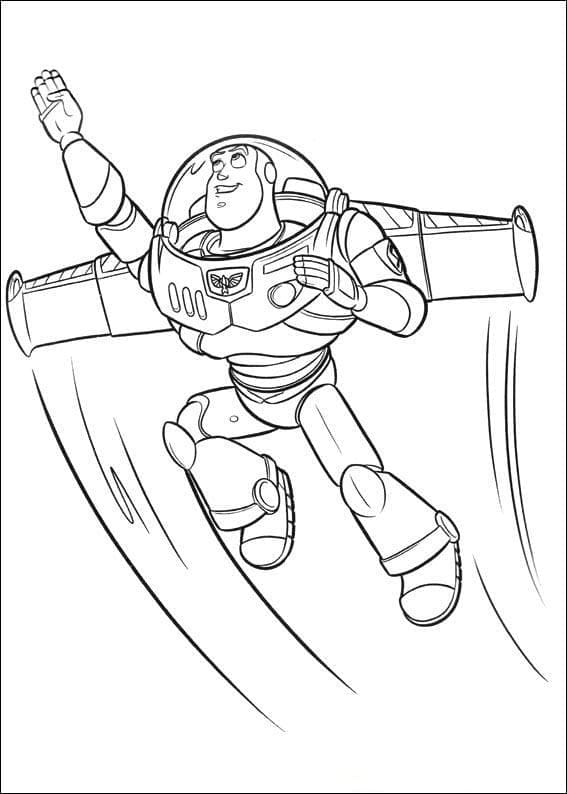 Desenho deBuzz Lightyear de Toy Story para colorir