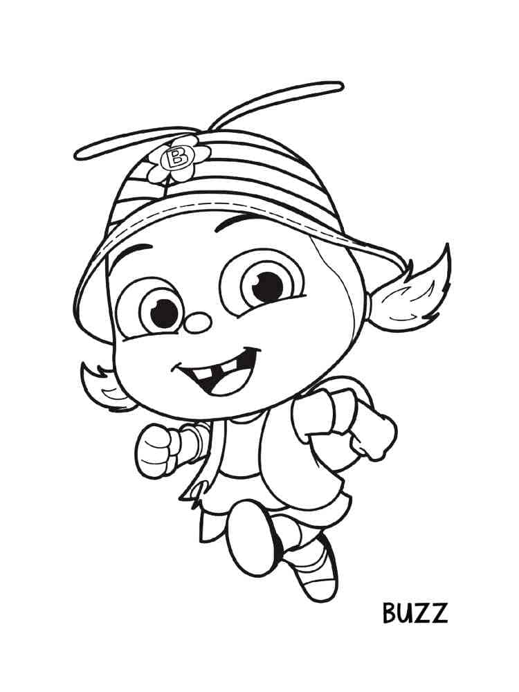 Desenho deBuzz de Beat Bugs para colorir