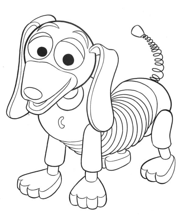 Desenho deCachorro Slinky De Toy Story para colorir