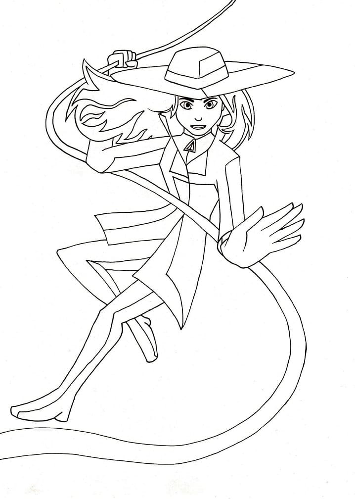 Desenho deCarmen Sandiego Para Crianças de 1 Ano para colorir