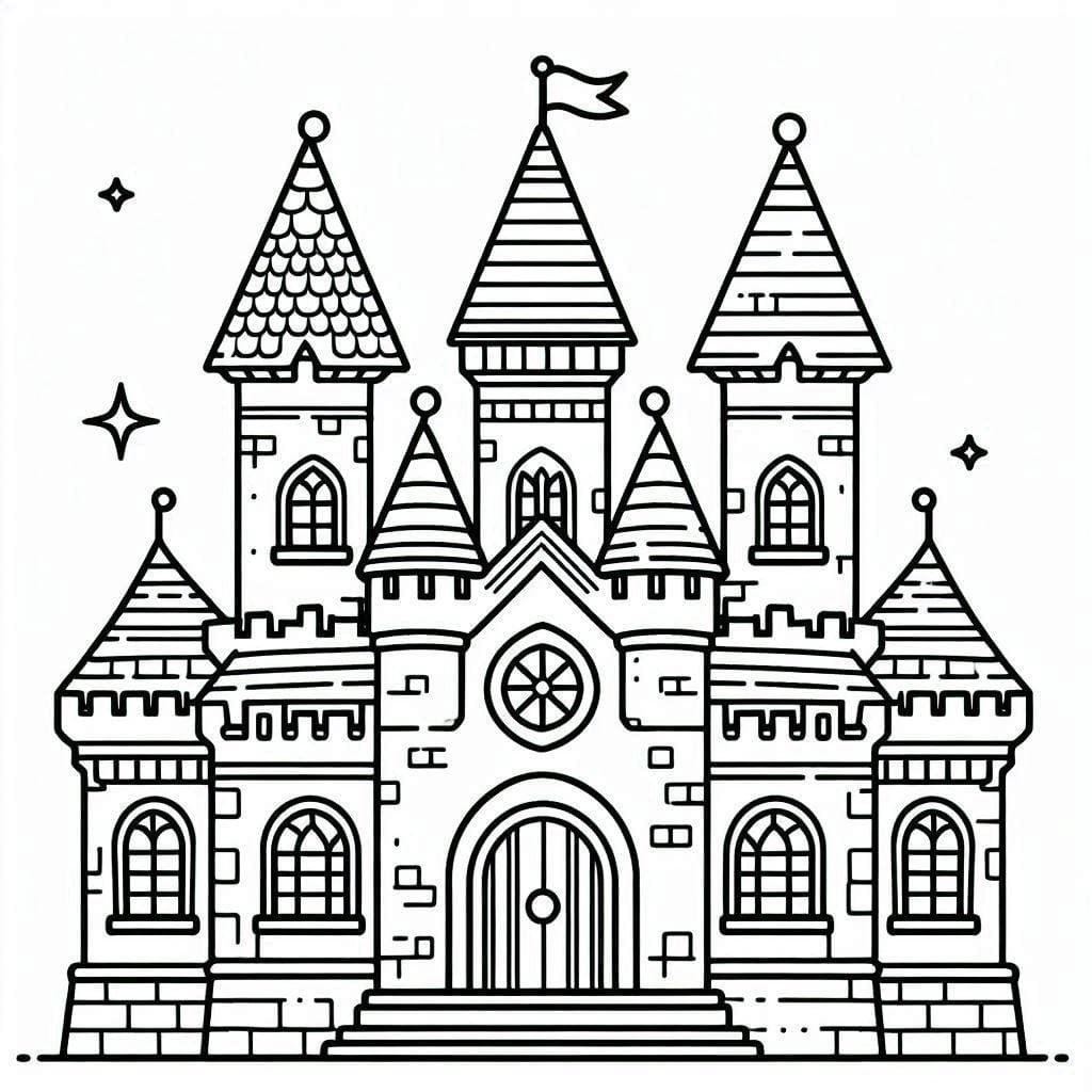 Desenho deCastelo Perfeito para colorir