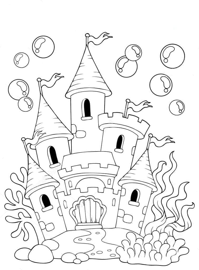 Desenho deCastelo do Oceano para colorir