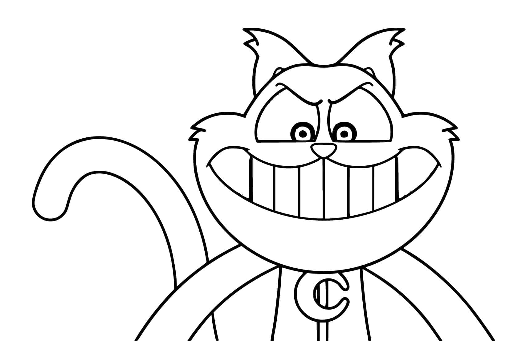 Desenho deCatNap Poppy Playtime Smiling Critters para colorir