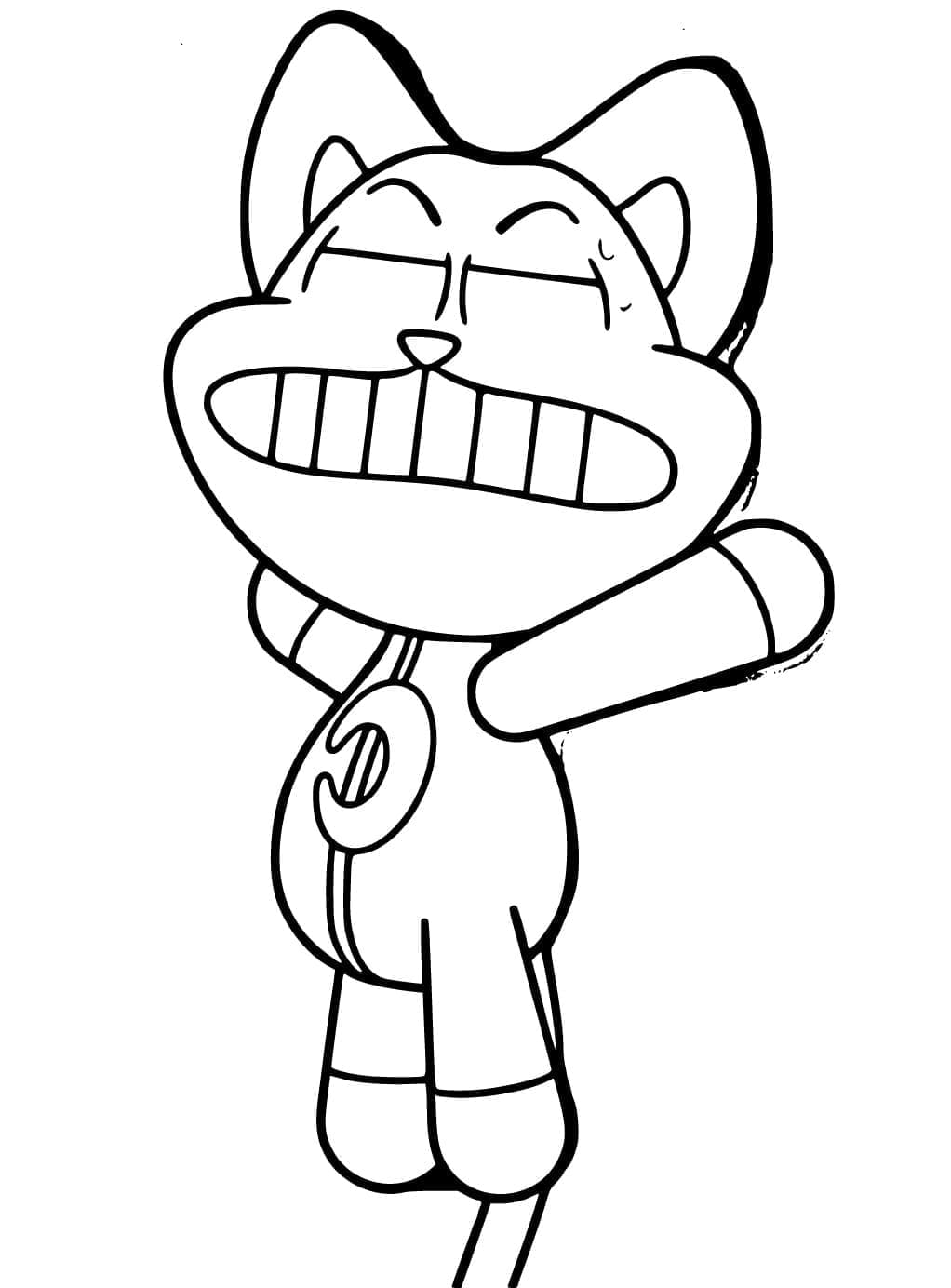 Desenho deCatNap de Smiling Critters Poppy Playtime para colorir