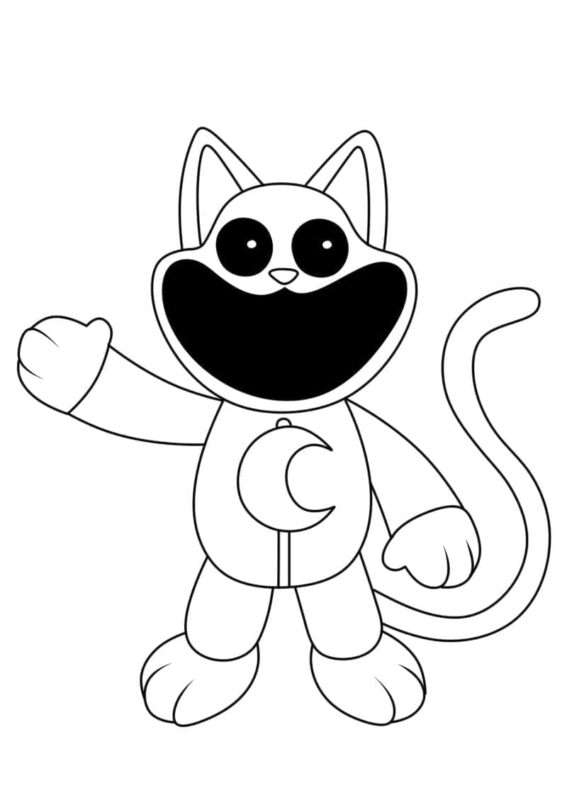 Desenho deCatNap de Smiling Critters Poppy Playtime para colorir