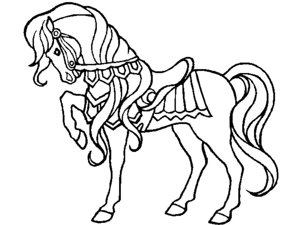 Desenho de Cavalo Imprimível para colorir