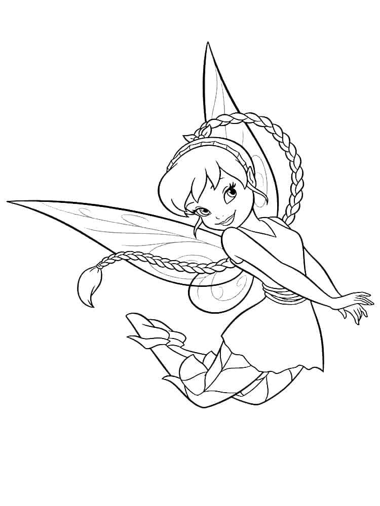 Desenho de Cervo de Tinkerbell para colorir