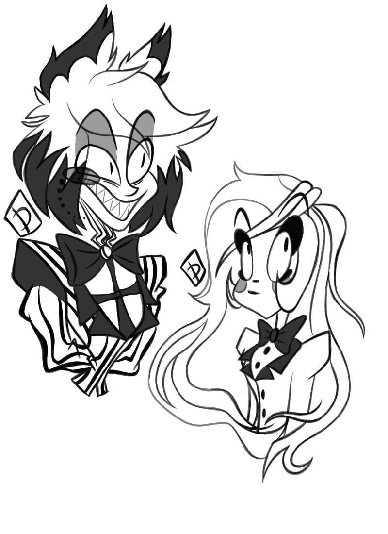 Desenhos de Hazbin Hotel para colorir