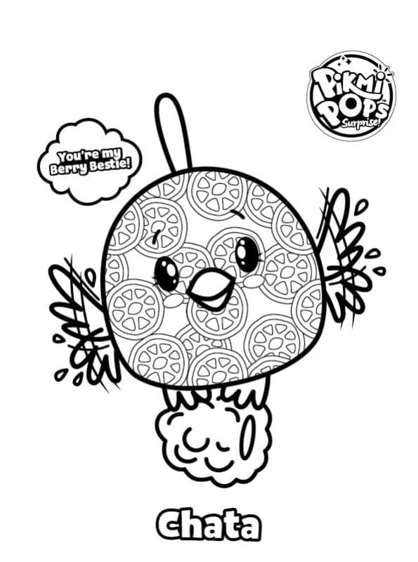 Desenho deChata de Pikmi Pops para colorir