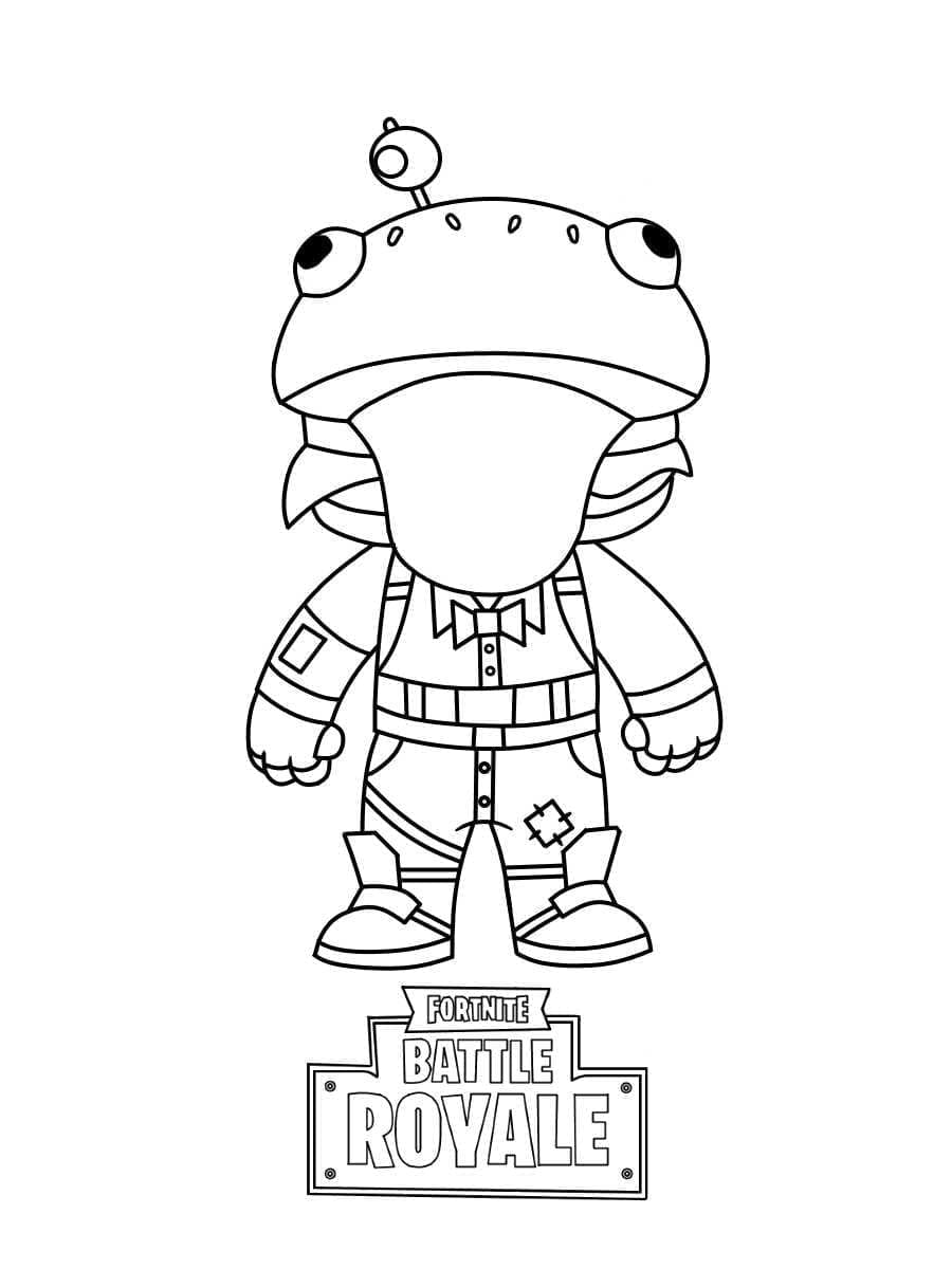 Desenho deChibi Beef Boss de Fortnite para colorir