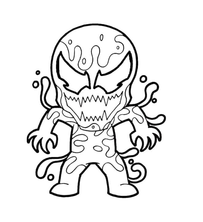 Desenho deChibi Venom para colorir