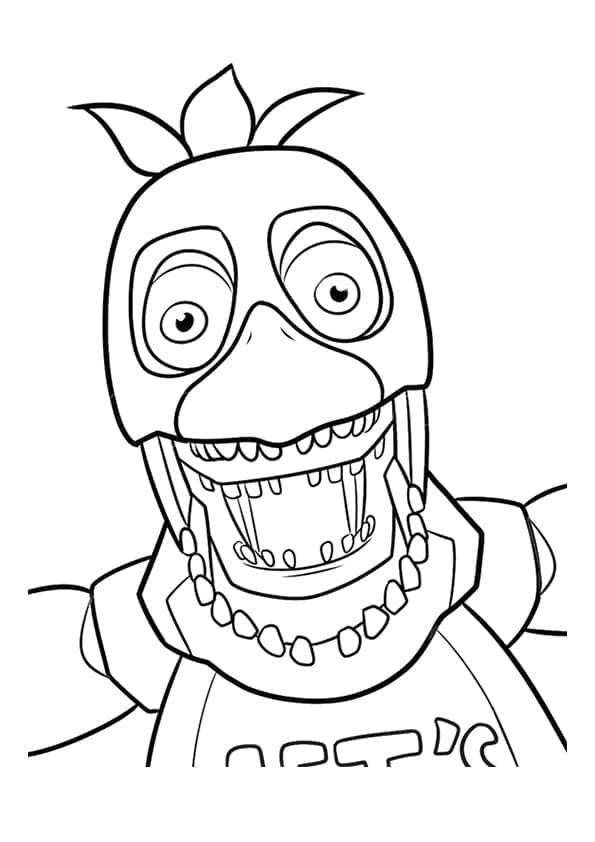 Desenho deChica Fnaf Imprimível Grátis para colorir