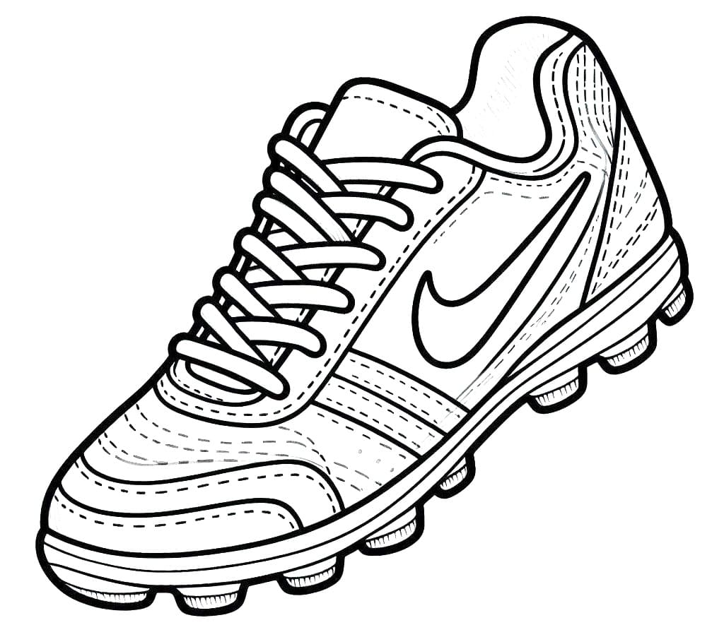 Desenho deChuteira Nike para colorir