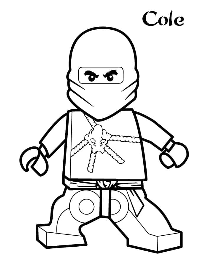 Desenho de Cole de Lego Ninjago para colorir