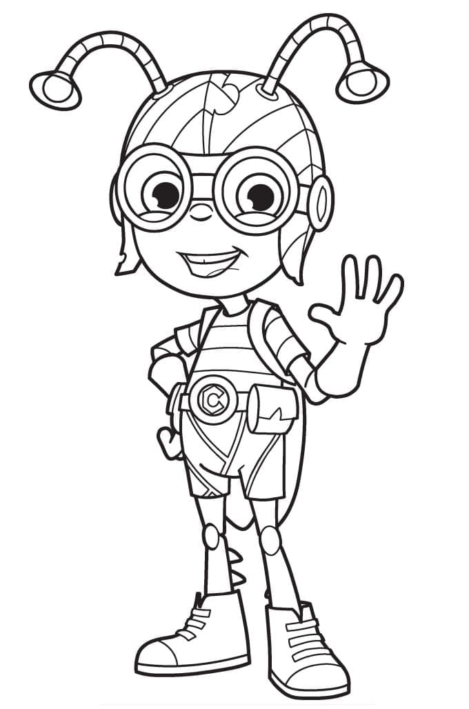 Desenho deCrick Beat Bugs para colorir