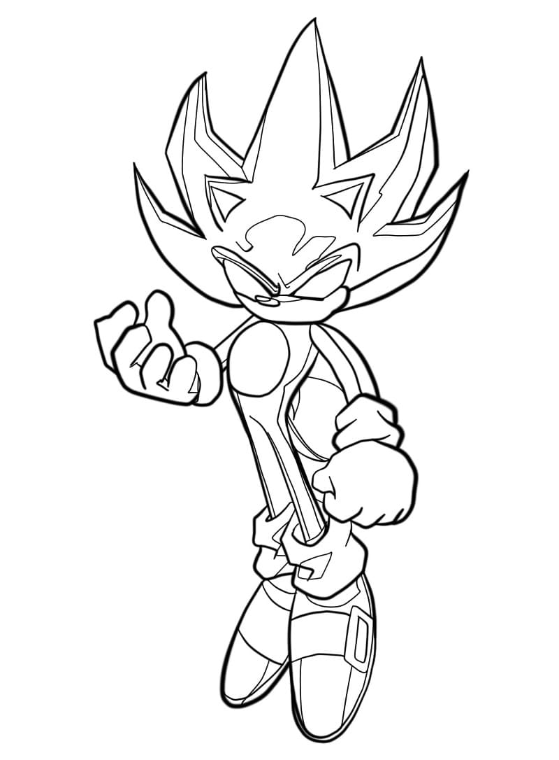 Desenho deDark Sonic Imprimível para colorir