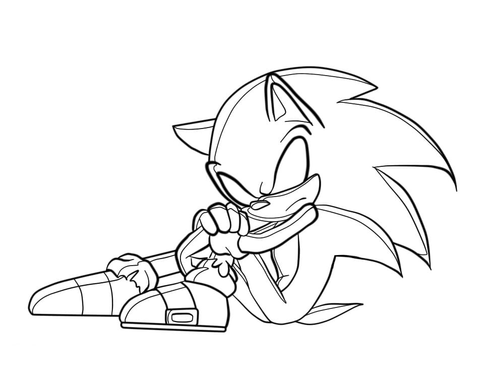 Desenho deDark Sonic Incrível para colorir